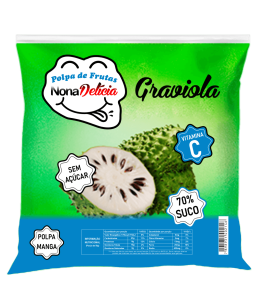Polpa de frutas graviola